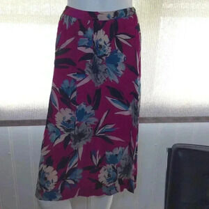 VINTAGE No designer markings; size 12,  Floral, Avant Garde, Ballerina, Chiffon